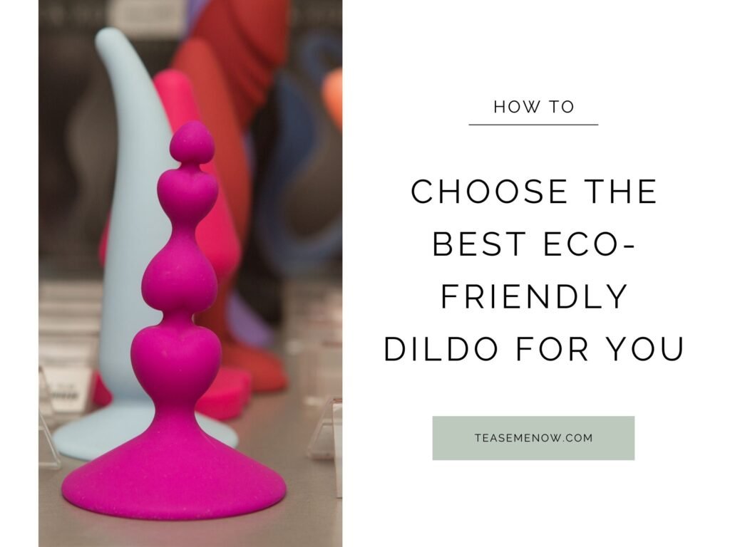 Eco-friendly dildo made from sustainable materials such as silicone, glass, and bamboo, offering environmentally conscious pleasure options.